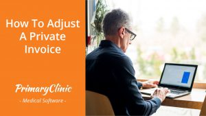 How to adjust a private invoice