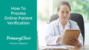 How to process online patient verification 2